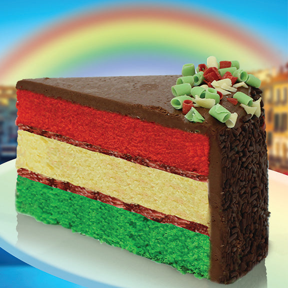 Italian Rainbow Cake - Single Slice