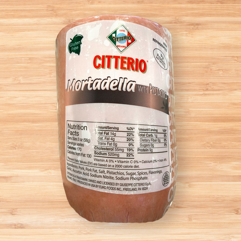 Deli Meat - Mortadella with Pistachio - Per Pound